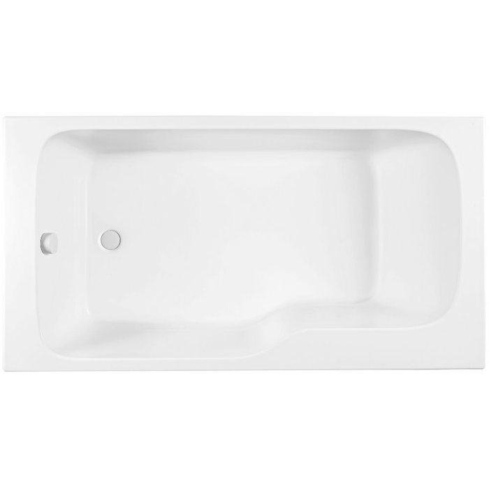 Baignoire bain douche JACOB DELAFON Malice, antidérapant, version Gauche | Blanc mat 170x90cm