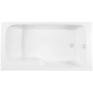 Baignoire bain douche JACOB DELAFON Malice antidérapante, version droite | 170x90 cm Blanc mat