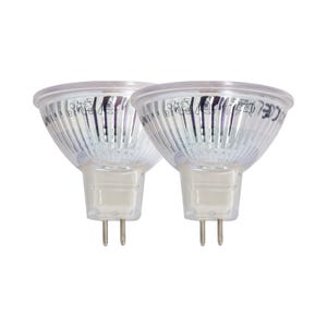 Xanlite - Lot de 2 ampoules SMD LED Spot MR16, culot GU5.3, 345 Lumens, conso. 5W (eq. 35W), 4000K, Blanc neutre - PACK2VM35SCW