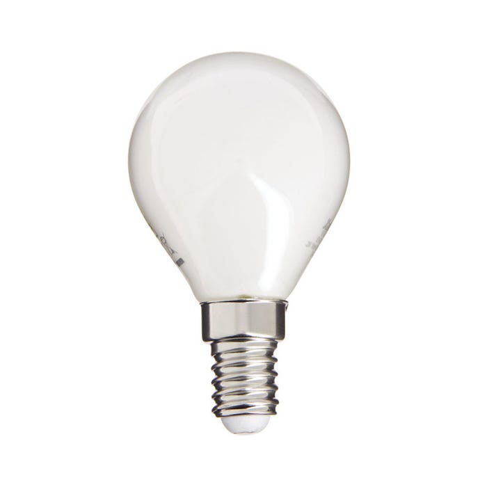 Xanlite - Ampoule Filament LED Opaque, culot E14, 250 Lumens, conso. 4W (eq. 25W), 4000K, Blanc neutre - RFV250POCW