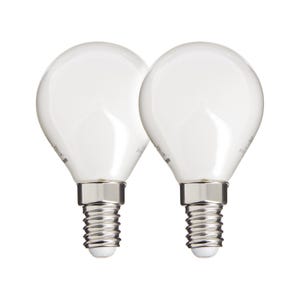 Xanlite - Lot de 2 ampoules Filament LED, culot E14, 806 Lumens, conso. 6,5W (eq. 60W) , 4000K, Blanc neutre - PACK2RFV806POCW