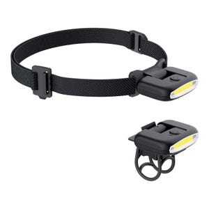 Xanlite - Lampe frontale LED 2 en 1 pour vélo rechargeable USB, 170 Lumens - FR200VEL