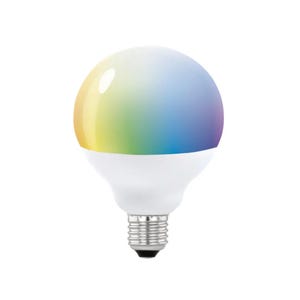 Ampoule connectée led globe, couleur changeante, D.95 mm E27 1300 Lm