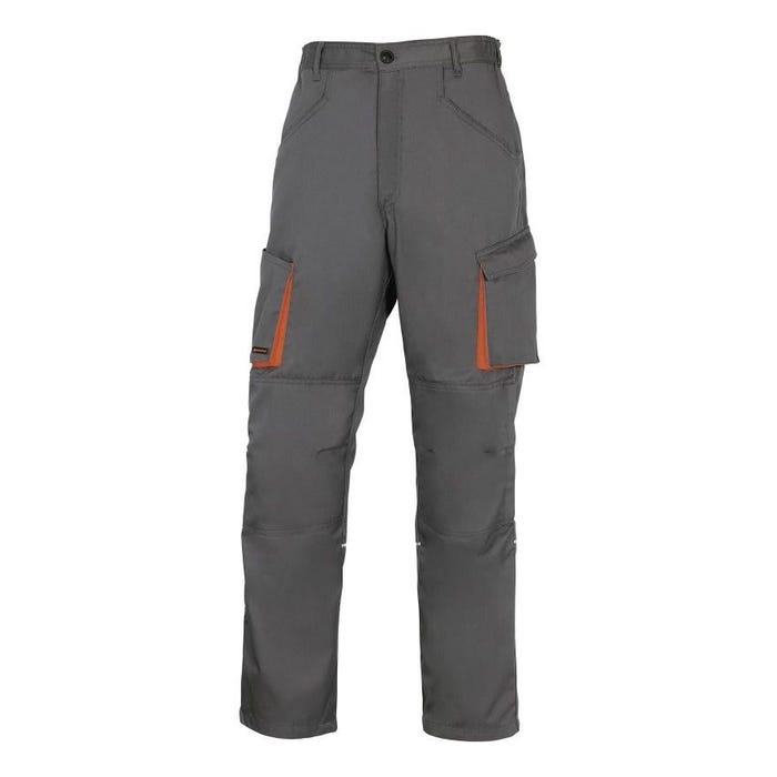 Pantalon de travail MACH2 multipoches gris/orange TS - DELTA PLUS - M2PA2GRPT