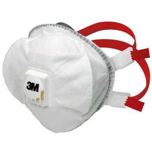 Boîte de 5 masques respiratoires coques jetables série 8835+ FFP3 RD avec soupape - 3M - 7100081542