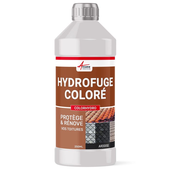 Hydrofuge Coloré Tuile et Toiture - COLORHYDRO - 250 ml - Testeur - Ardoise - RAL 9004 - ARCANE INDUSTRIES
