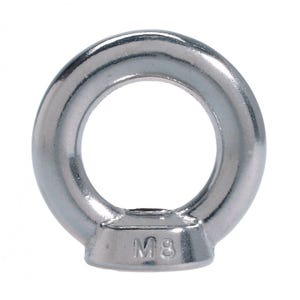 Ecrous à anneau inox - 1 pc - 12 mm - A4