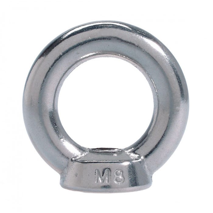 Ecrous à anneau inox - 1 pc - 8 mm - A4