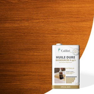 Huile protection bois, pour meubles et boiseries, incolore mat, 0,5L