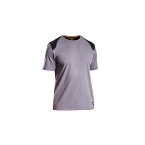 T-shirt renforcé RICA LEWIS - Homme - Taille S - Coton bio - Gris - WORKTS