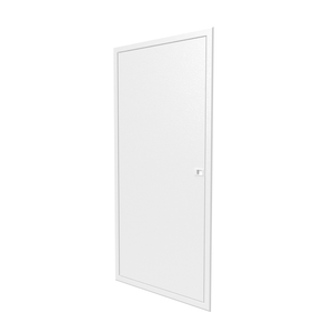 Porte en blanc pour bac encastré 2x13 modules - Finition affleurante - H. hors-tout 1169 mm