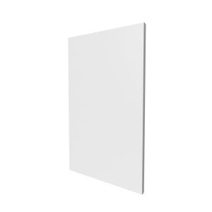 Porte en blanc pour bac encastré 2x13 modules - Finition saillie - H. hors-tout 860 mm