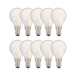 Xanlite - Lot de 10 Ampoules à filament LED P45, culot E14, conso. 6,5W, Blanc neutre - RPACK10RFV806POCW