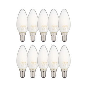 Xanlite - Lot de 10 Ampoules LED Filament B35, culot E14, 6,5W cons. (60W eq.), 4000K Blanc Neutre - RPACK10RFV806FOCW