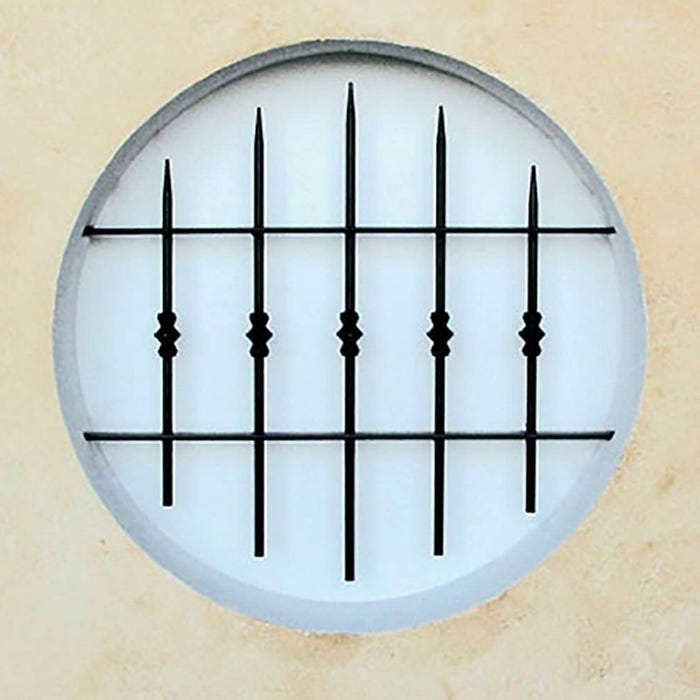 Grille de Defense Manoir diametre 70 cm pour Fenetre ronde (côte tableau)