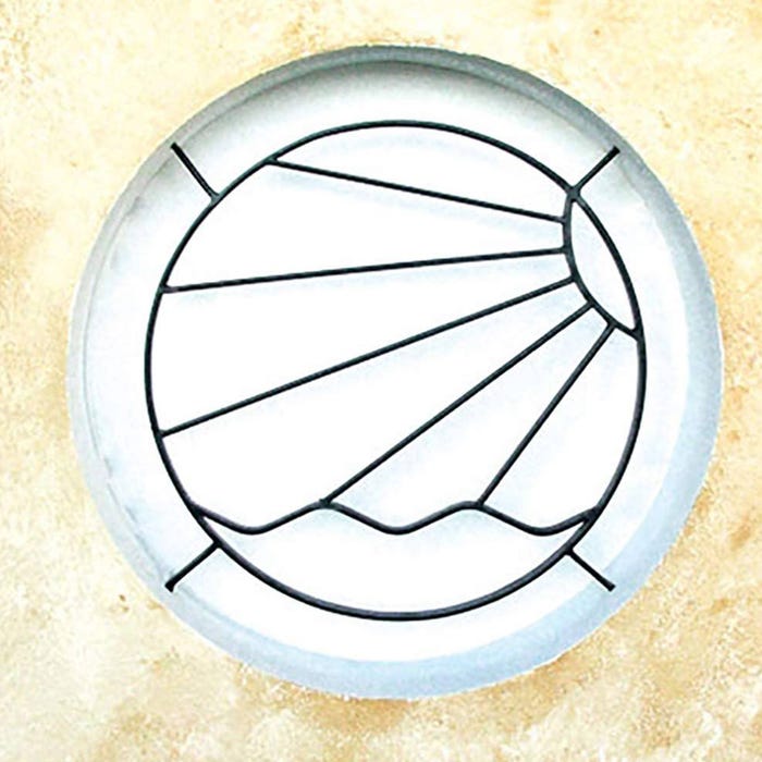 Grille de Defense Solazur diametre 70 cm pour Fenetre ronde (côte tableau)