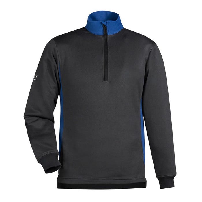 Puma - Sweat-shirt col zippé Mixte - Gris / Bleu - 2XL