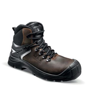 Chaussures de sécurité haute en cuir MAX UK S3 SRC marron 2.0 P43 - LEMAITRE SECURITE - MAUBS30BN.43
