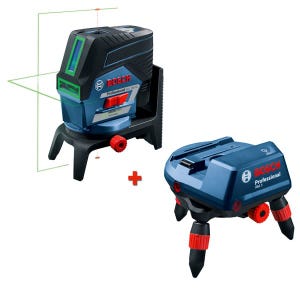 Laser combiné GCL 2-50CG + 1 batterie 2Ah + chargeur + support RM3 + coffret L-BOXX - BOSCH - 06159940JN