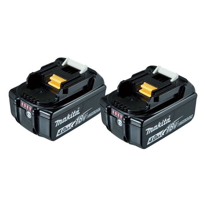 Pack de 2 batteries Makstar Li-Ion 18 V - 4.0 Ah BL1840B - MAKITA