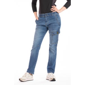 Jeans de travail multi poches stretch brossé BETTY BLEU 46