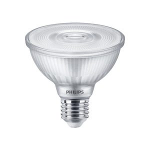 ampoule à led - philips master ledspot - e27 - 9.5w - 2700k - 25d - dimmable - par30s - philips 768607