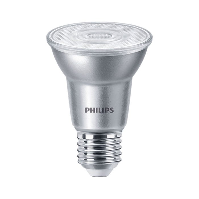 ampoule à led - philips master ledspot - e27 - 6w - 3000k - 40d - dimmable - par20 - philips 768546