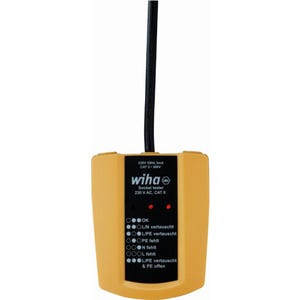Testeur de prises de courant WIHA 230 V AC Cat. II - 45220
