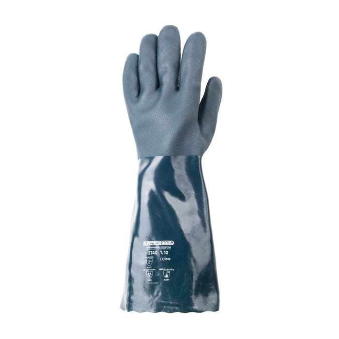 Lot de 10 paires de gants PVC vert, 40 cm - Coverguard - Taille L-9
