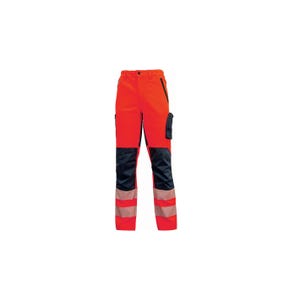 Pantalon haute visibilité ROY Red Fluo | HL222RF - Upower