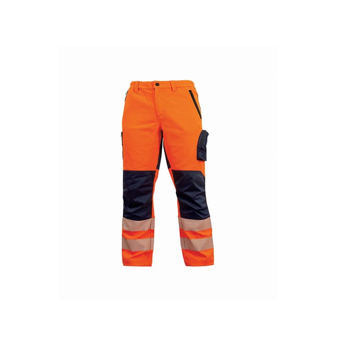 Pantalon haute visibilité ROY Orange Fluo | HL222OF - Upower