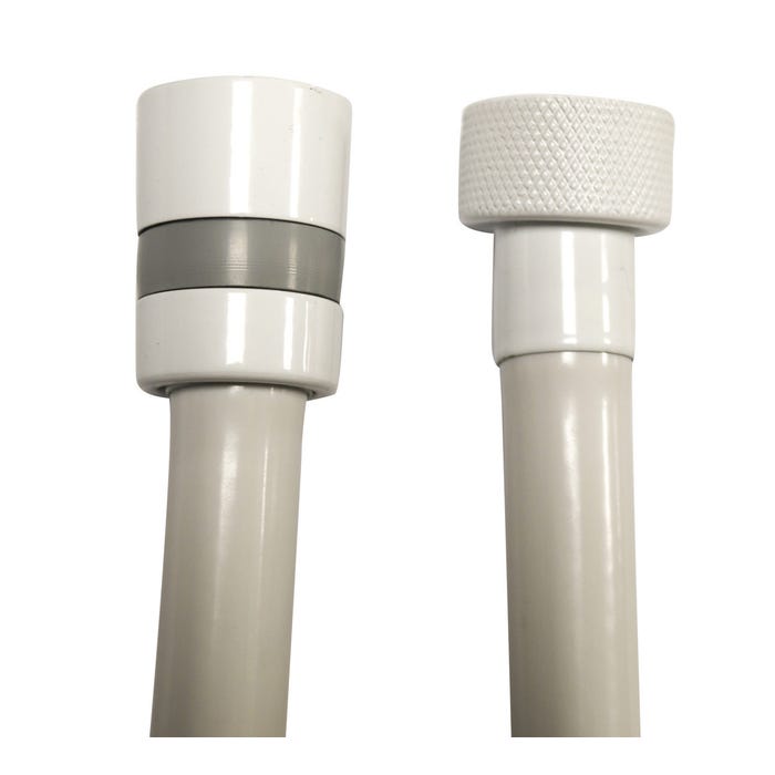 Flexible lisse antitorsion F / F 1/2“ 1,5 m Blanc