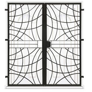 Grille porte Arcade -2 vantaux pour encadrure H=200 cm x L=170 cm (côte tableau)