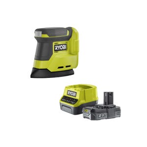 Pack RYOBI Ponceuse triangulaire 18V One+ RPS18-0 - batterie 2.0Ah - 1 chargeur