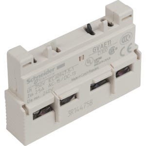 bloc contact auxiliaire tesys - pour gv2 / gv3 - 1f+1o - 2.5a - schneider electric gvae11tq