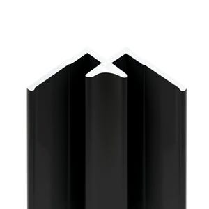 Schulte Profilé d'angle intérieur pour Panneau mural de douche, DécoDesign,  Noir, 210 cm