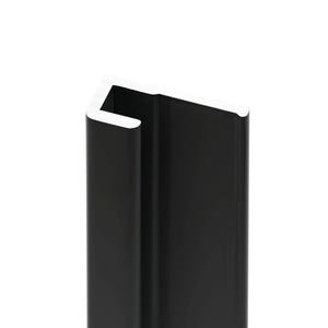 Schulte Profilé de finition pour Panneau mural de douche, DécoDesign,  Noir, 255 cm