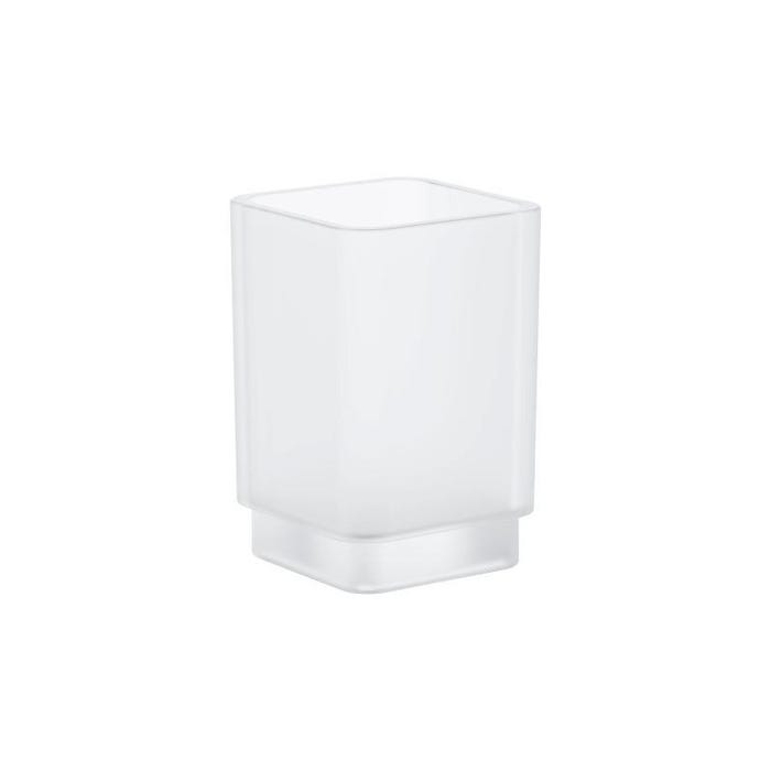 Grohe Selection Cube Verre en cristal, blanc satiné daVinci (40783000)