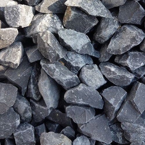 Sac de +/- 600 kg = 7,5M² Gravier gris foncé basalte 14/20