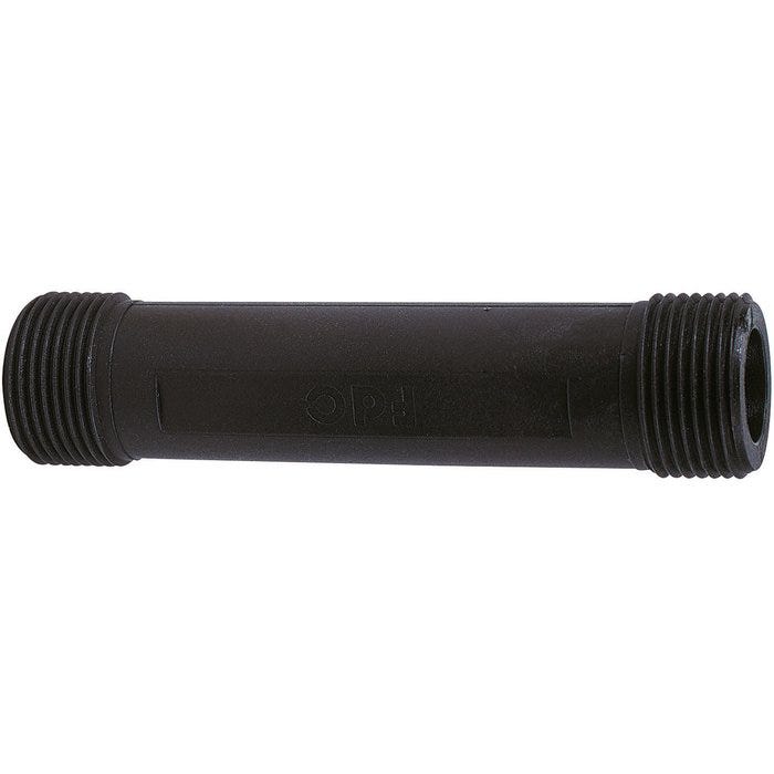 Tube d'attente plastique noir - Itron - MM 3/4' - 110 mm