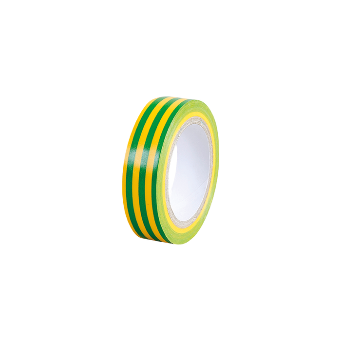 Ruban adhésif isolant électrique 15mm x 10m vert/jaune