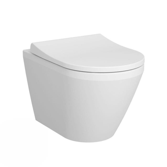 Vitra Integra WC sans bride + Abattant avec frein de chute en Duroplast (7041-003-6285)