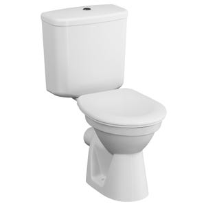 Vitra Normus Pack WC à poser avec abattant frein de chute et réservoir, Blanc (9780-003-7210)