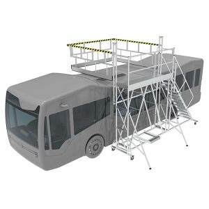 Plateforme maintenance toiture camion - Hauteur Plate-forme : 2,63 m - PMTC