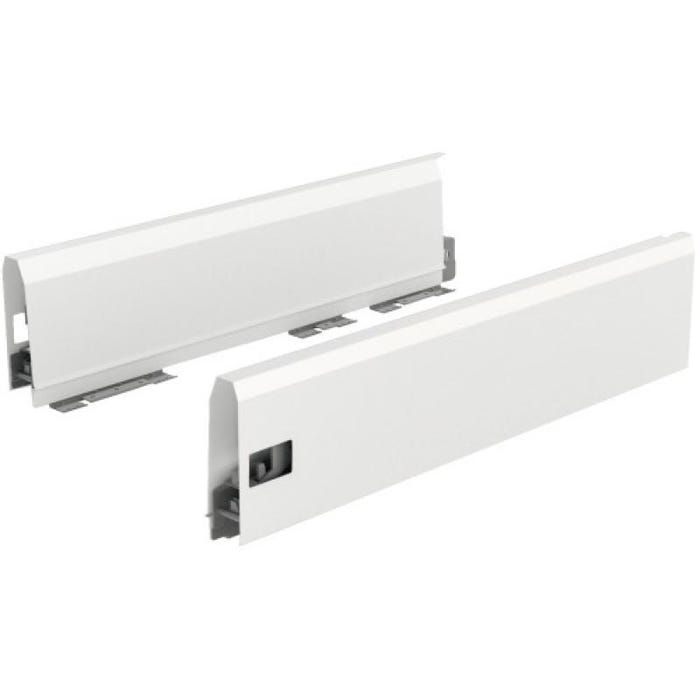 Kit tiroir ArciTech longueur 500 mm hauteur 126 mm coloris blanc livré avec profils attachesfaçade et caches