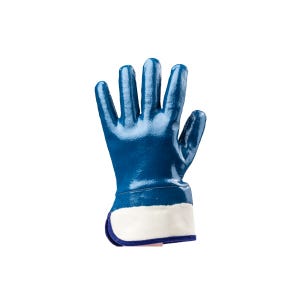 Gants nitrile bleu dble enduct, m.sécu. stand. - Coverguard - Taille XL-10