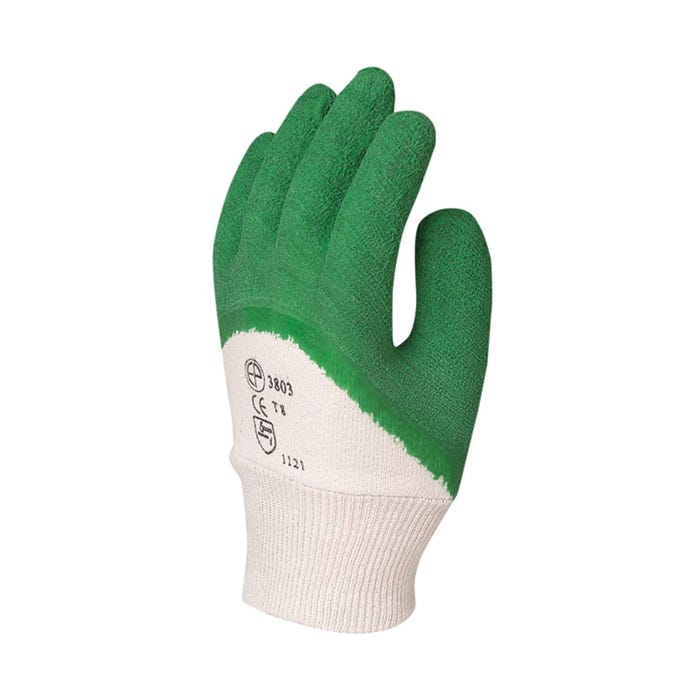 Gants latex crépé vert, dos aéré standard - COVERGUARD - Taille XL-10