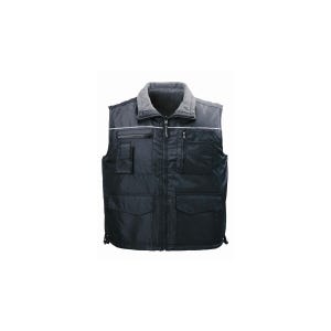 CARISTE Gilet Froid réversible noir, Polyester Oxford + Polaire 280g/m² - Coverguard - Taille S