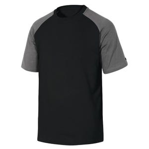 Tee-shirt bicolore GENOA manches courtes noir/gris TXL - DELTA PLUS - GENOANOXG