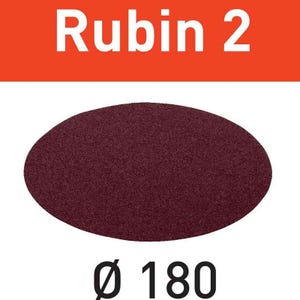 Abrasif Rubin 2 STF D180/0 P180 RU2/50 - FESTOOL - 499131